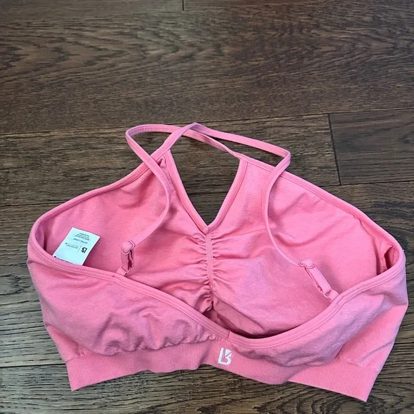 BuffBunny Pink Bandeau with Ruched Detail - Picture 2 of 3